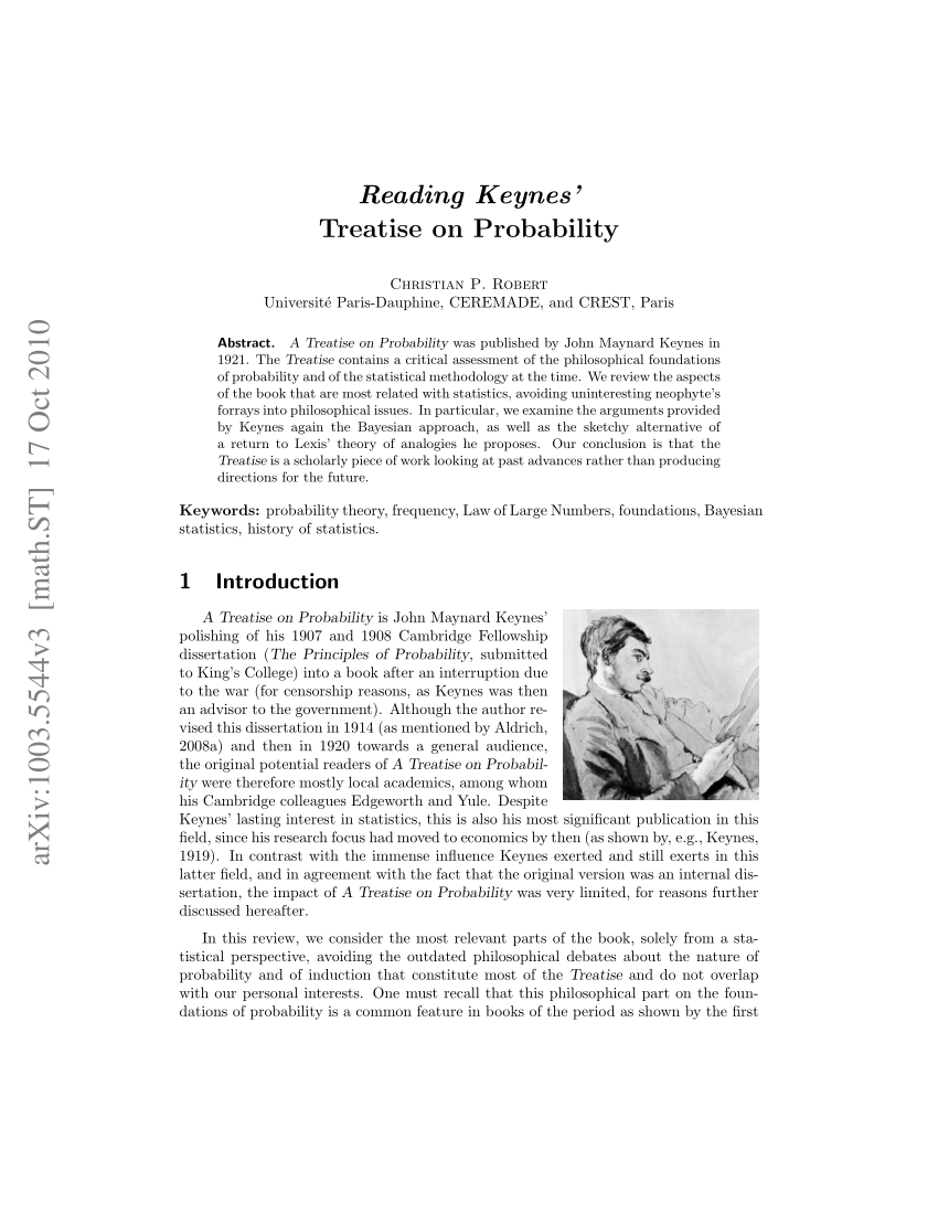 a treatise on probability by john maynard keynes pdf